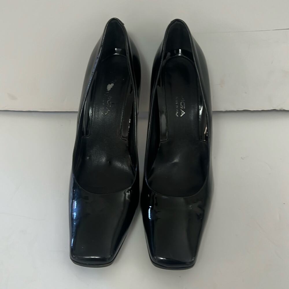 BALENCIAGA SQUARE HEEL‎ BLACK PUMPS SIZE 9M